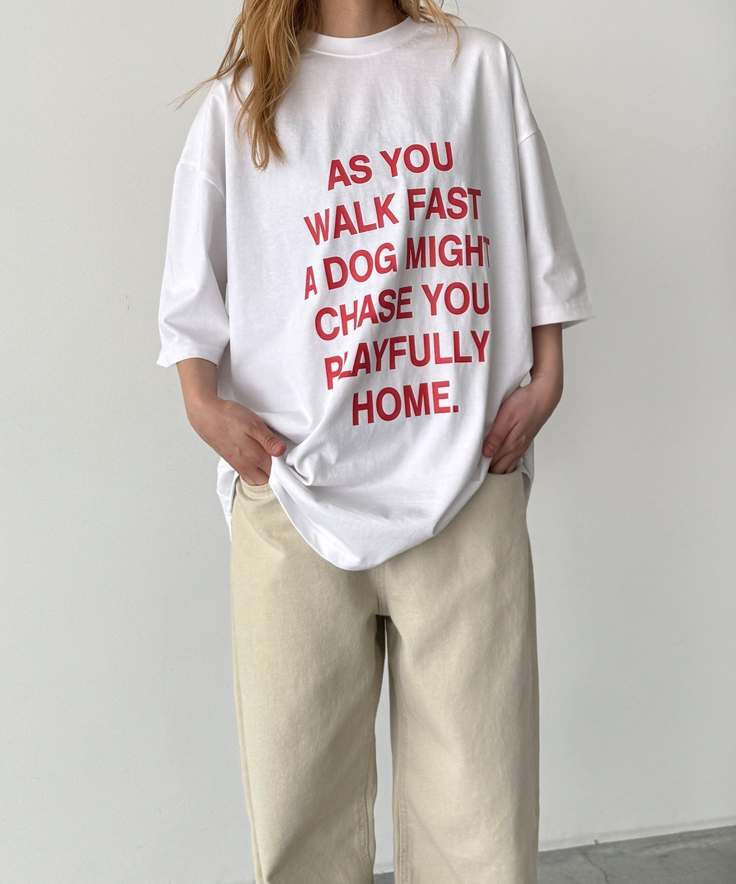 【キャナルジーン/CANAL JEAN】のTwelve12 AS YOU Tシャツ 大人の最旬トレンドファッション＆コーディネート founy(ファウニー) 　ファッション　Fashion　レディースファッション　Fashion for Women　トップス・カットソー　Cut & Sew Tops　シャツ・ブラウス・オフィスカジュアル　Elegant Blouses & Button-Ups　ロングTシャツ・Tシャツ　Longline T-Shirts & Tees　吸水　Absorbent, Quick-Dry　ショルダー　Shoulder, Shoulder Strap　デニム　Denim, Jeans Material　ドロップ　Drop Shoulder, Dropped Style　定番　Standard, Basic Item　ハーフ　Half, Half-Length　フロント　Front, Front Design　プリント　Print, Printed Pattern　おすすめ　Recommended / Our Picks　犬　Dog　夏　Summer　 other-1|ID: prp329100004981601 ipo3291000000037323257