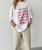 【キャナルジーン/CANAL JEAN】のTwelve12 AS YOU Tシャツ 大人の最旬トレンドファッション＆コーディネート founy(ファウニー) ファッション Fashion レディースファッション Fashion for Women トップス・カットソー Cut & Sew Tops シャツ・ブラウス・オフィスカジュアル Elegant Blouses & Button-Ups ロングTシャツ・Tシャツ Longline T-Shirts & Tees 吸水 Absorbent, Quick-Dry ショルダー Shoulder, Shoulder Strap デニム Denim, Jeans Material ドロップ Drop Shoulder, Dropped Style 定番 Standard, Basic Item ハーフ Half, Half-Length フロント Front, Front Design プリント Print, Printed Pattern おすすめ Recommended / Our Picks 犬 Dog 夏 Summer thumbnail ホワイト|ID: prp329100004981601 ipo3291000000037323258