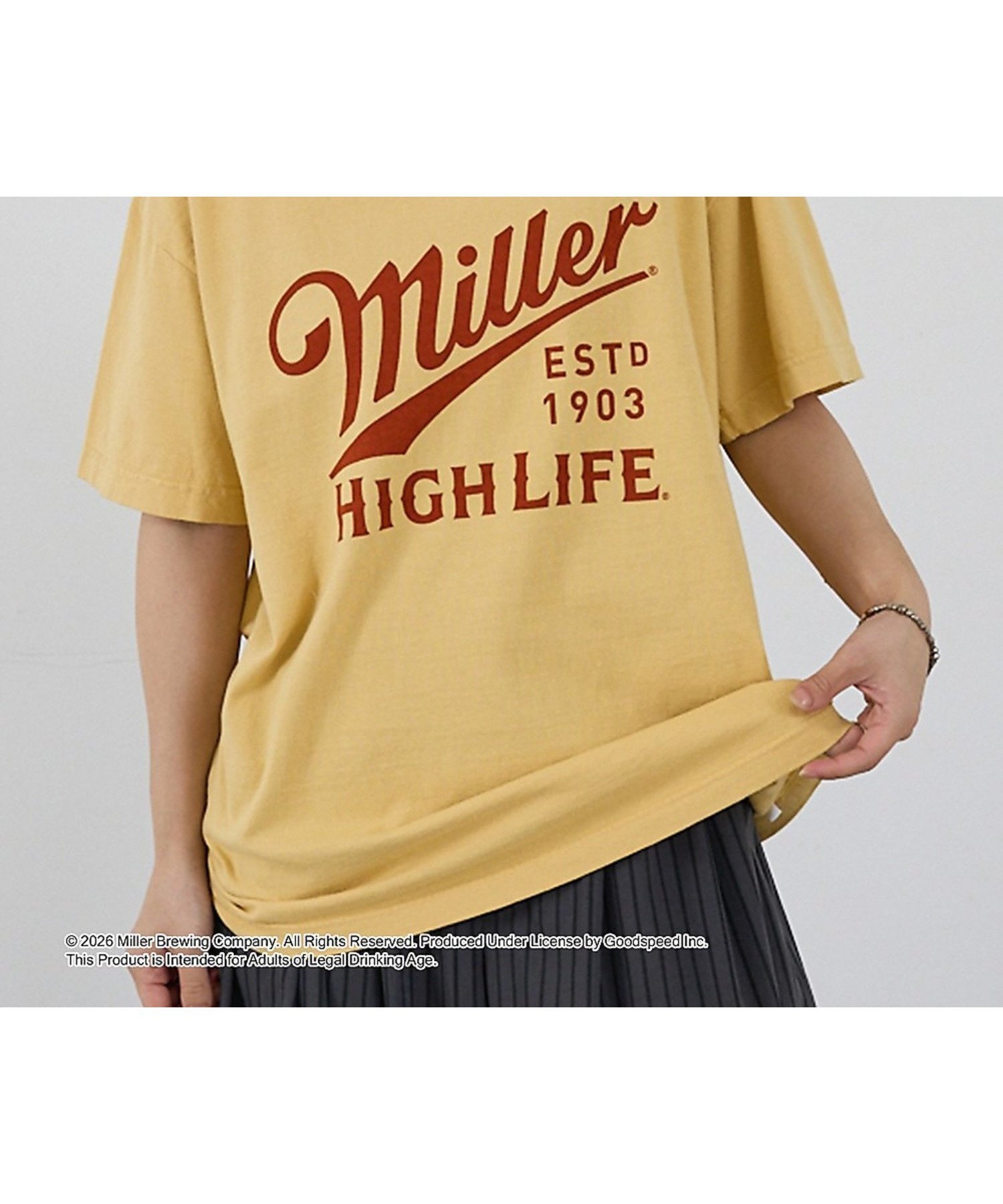【ノミネ/NOMINE】の【GOOD ROCK SPEED】Miller ヴィンテージ風 ロゴ Tシャツ 大人の最旬トレンドファッション＆コーディネート founy(ファウニー) 　ファッション　Fashion　レディースファッション　Fashion for Women　トップス・カットソー　Cut & Sew Tops　シャツ・ブラウス・オフィスカジュアル　Elegant Blouses & Button-Ups　ロングTシャツ・Tシャツ　Longline T-Shirts & Tees　アメリカン　American Style　インナー　Innerwear　ヴィンテージ　Vintage Style　春　Spring　洗える　Machine Washable　秋　Autumn　カーゴパンツ　Cargo Pants, Utility Pants　カーディガン　Cardigan, Knitwear　グラフィック　Graphic, Graphic Design　ジャケット　Jacket, Outerwear　スニーカー　Sneakers, Trainers　デニム　Denim, Jeans Material　バランス　Balance, Style Balance　フィット　Fit, Slim Fit　フロント　Front, Front Design　リラックス　Relax, Relaxed Fit　レギュラー　Regular, Standard Fit　S/S・春夏　SS, Spring/Summer, Warm Season　再入荷　Restock / Back in Stock　おすすめ　Recommended / Our Picks　夏　Summer　 other-1|ID: prp329100004981606 ipo3291000000037323289