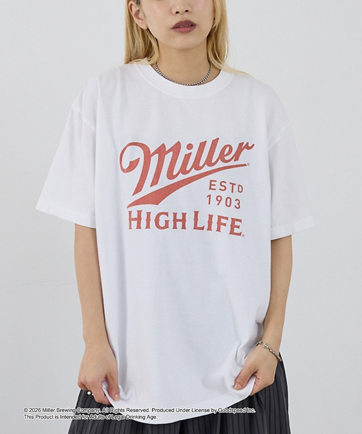 【ノミネ/NOMINE】の【GOOD ROCK SPEED】Miller ヴィンテージ風 ロゴ Tシャツ インテリア・キッズ・メンズ・レディースファッション・服の通販 founy(ファウニー) 　ファッション　Fashion　レディースファッション　Fashion for Women　トップス・カットソー　Cut & Sew Tops　シャツ・ブラウス・オフィスカジュアル　Elegant Blouses & Button-Ups　ロングTシャツ・Tシャツ　Longline T-Shirts & Tees　アメリカン　American Style　インナー　Innerwear　ヴィンテージ　Vintage Style　春　Spring　洗える　Machine Washable　秋　Autumn　カーゴパンツ　Cargo Pants, Utility Pants　カーディガン　Cardigan, Knitwear　グラフィック　Graphic, Graphic Design　ジャケット　Jacket, Outerwear　スニーカー　Sneakers, Trainers　デニム　Denim, Jeans Material　バランス　Balance, Style Balance　フィット　Fit, Slim Fit　フロント　Front, Front Design　リラックス　Relax, Relaxed Fit　レギュラー　Regular, Standard Fit　S/S・春夏　SS, Spring/Summer, Warm Season　再入荷　Restock / Back in Stock　おすすめ　Recommended / Our Picks　夏　Summer　ホワイト|ID: prp329100004981606 ipo3291000000037323291