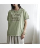 【エルビーシー/LBC】の製品染めプリントTシャツ 大人の最旬トレンドファッション＆コーディネート founy(ファウニー) ファッション Fashion レディースファッション Fashion for Women トップス・カットソー Cut & Sew Tops シャツ・ブラウス・オフィスカジュアル Elegant Blouses & Button-Ups ロングTシャツ・Tシャツ Longline T-Shirts & Tees スリーブ Sleeve, Long Sleeve / Short Sleeve プリント Print, Printed Pattern thumbnail ライトグリーン|ID: prp329100004981608 ipo3291000000037323297