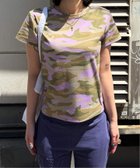 【オリエンス ジャーナルスタンダード/Oriens JOURNAL STANDARD】の《追加》カモフラージュ スターTシャツ 大人の最旬トレンドファッション＆コーディネート founy(ファウニー) ファッション Fashion レディースファッション Fashion for Women トップス・カットソー Cut & Sew Tops シャツ・ブラウス・オフィスカジュアル Elegant Blouses & Button-Ups ロングTシャツ・Tシャツ Longline T-Shirts & Tees 2026年 2026 2026春夏・S/S Spring/Summer 2026 SS26 インナー Innerwear グラフィック Graphic, Graphic Design パターン Pattern, Design Print thumbnail ピンク|ID: prp329100004981626 ipo3291000000037323356
