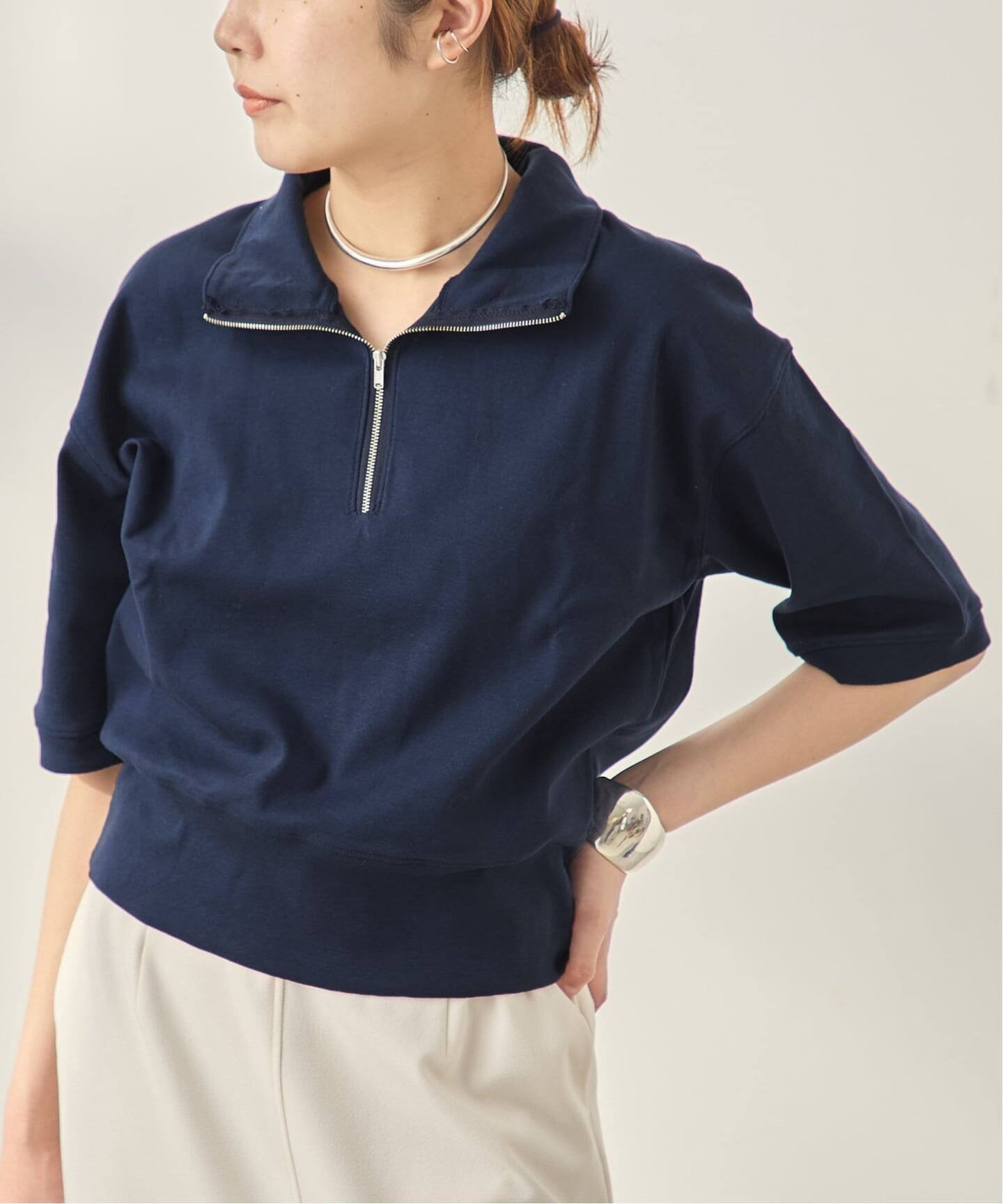 【ジャーナルスタンダード レサージュ/journal standard L'essage】のハーフジップポロシャツ 大人の最旬トレンドファッション＆コーディネート founy(ファウニー) 　ファッション　Fashion　レディースファッション　Fashion for Women　トップス・カットソー　Cut & Sew Tops　シャツ・ブラウス・オフィスカジュアル　Elegant Blouses & Button-Ups　ポロシャツ・きれいめカジュアル　Smart-Casual Polo Tops　2026年　2026　2026春夏・S/S　Spring/Summer 2026 SS26　ジップ　Zip, Zipper　ジャケット　Jacket, Outerwear　バランス　Balance, Style Balance　ポロシャツ　Polo Shirt, Collared Tee　半袖　Short Sleeve, Half Sleeve　 other-1|ID: prp329100004981628 ipo3291000000037323376
