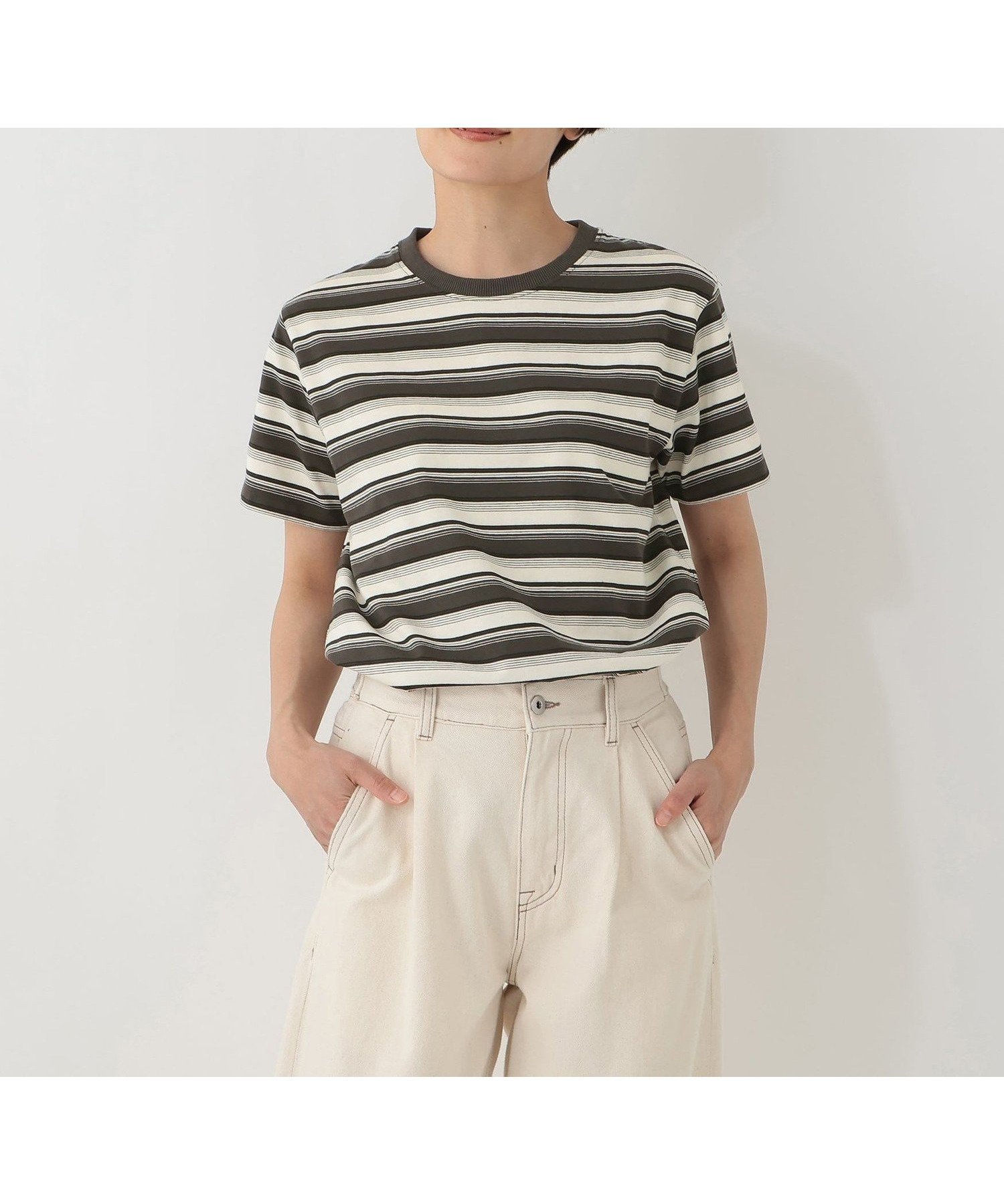 【アフタヌーンティー リビング/Afternoon Tea LIVING】のマルチボーダープルオーバー インテリア・キッズ・メンズ・レディースファッション・服の通販 founy(ファウニー) 　ファッション　Fashion　レディースファッション　Fashion for Women　トップス・カットソー　Cut & Sew Tops　カジュアルプルオーバー・ニットトップス　Pullovers & Knit Tops / Casual Pullovers　おすすめ　Recommended / Our Picks　コンパクト　Compact, Small Size　トレンド　Trend, Trending Now　ボーダー　Border, Stripe　アイボリー|ID: prp329100004981633 ipo3291000000037323394