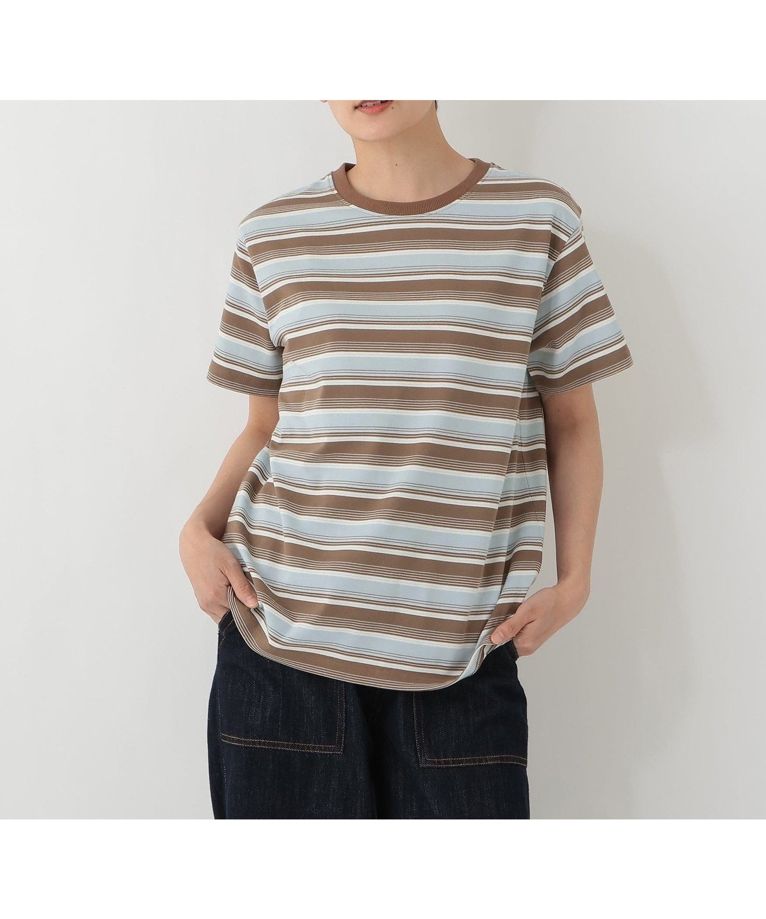 【アフタヌーンティー リビング/Afternoon Tea LIVING】のマルチボーダープルオーバー インテリア・キッズ・メンズ・レディースファッション・服の通販 founy(ファウニー) 　ファッション　Fashion　レディースファッション　Fashion for Women　トップス・カットソー　Cut & Sew Tops　カジュアルプルオーバー・ニットトップス　Pullovers & Knit Tops / Casual Pullovers　おすすめ　Recommended / Our Picks　コンパクト　Compact, Small Size　トレンド　Trend, Trending Now　ボーダー　Border, Stripe　ライトブルー|ID: prp329100004981633 ipo3291000000037323395