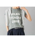 【ミッシェルクラン/MICHEL KLEIN】のクラックプリントロゴTシャツ ライトグリーン|ID: prp329100004981637 ipo3291000000037323409