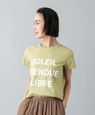 【ミッシェルクラン/MICHEL KLEIN】のクラックプリントロゴTシャツ イエロー|ID: prp329100004981637 ipo3291000000037323410