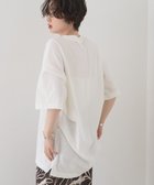 【ルージュヴィフラクレ/Rouge vif la cle】のコットンバックドレープTシャツ/セミロング丈 大人の最旬トレンドファッション＆コーディネート founy(ファウニー) ファッション Fashion レディースファッション Fashion for Women トップス・カットソー Cut & Sew Tops シャツ・ブラウス・オフィスカジュアル Elegant Blouses & Button-Ups ロングTシャツ・Tシャツ Longline T-Shirts & Tees バッグ Bags ヴィンテージ Vintage Style 春 Spring ショルダー Shoulder, Shoulder Strap シンプル Simple, Minimal ジャケット Jacket, Outerwear デニム Denim, Jeans Material ドレープ Drape, Draping Fabric ドロップ Drop Shoulder, Dropped Style バランス Balance, Style Balance リラックス Relax, Relaxed Fit ロング Long, Long-Length ワイド Wide, Wide Fit S/S・春夏 SS, Spring/Summer, Warm Season 夏 Summer thumbnail ホワイト|ID: prp329100004981640 ipo3291000000037323421