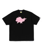 【ア ベイシング エイプ/A BATHING APE】のBAPE STA LOGO RELAXED FIT TEE 大人の最旬トレンドファッション＆コーディネート founy(ファウニー) ファッション Fashion レディースファッション Fashion for Women ショート Short, Short Length スリーブ Sleeve, Long Sleeve / Short Sleeve フロント Front, Front Design プリント Print, Printed Pattern thumbnail BLACK|ID: prp329100004981641 ipo3291000000037323424