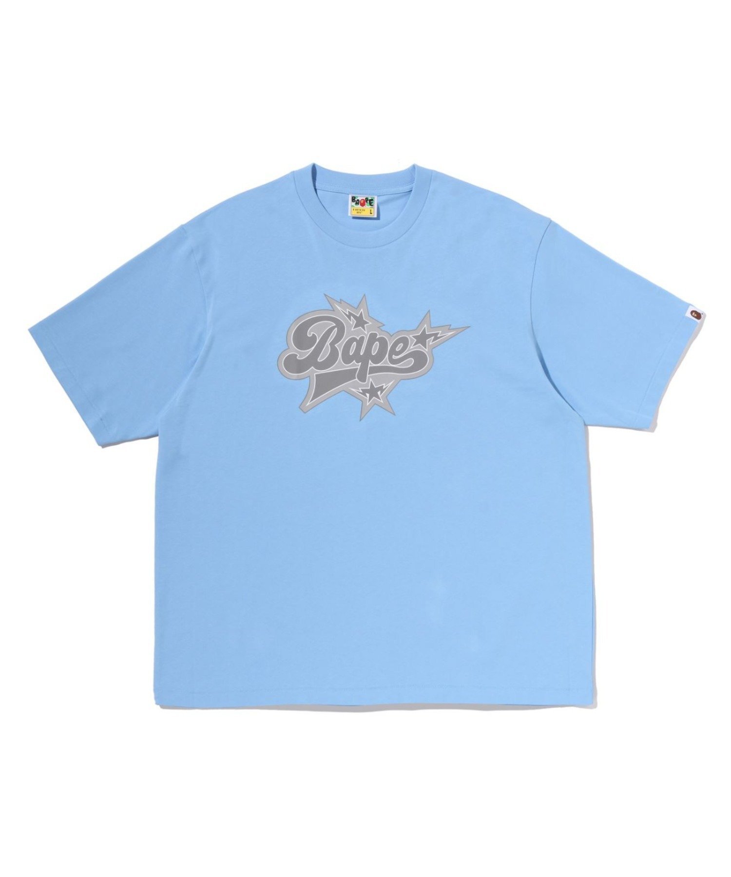 【ア ベイシング エイプ/A BATHING APE】のBAPE STA LOGO RELAXED FIT TEE インテリア・キッズ・メンズ・レディースファッション・服の通販 founy(ファウニー) 　ファッション　Fashion　レディースファッション　Fashion for Women　ショート　Short, Short Length　スリーブ　Sleeve, Long Sleeve / Short Sleeve　フロント　Front, Front Design　プリント　Print, Printed Pattern　SAX|ID: prp329100004981641 ipo3291000000037323425