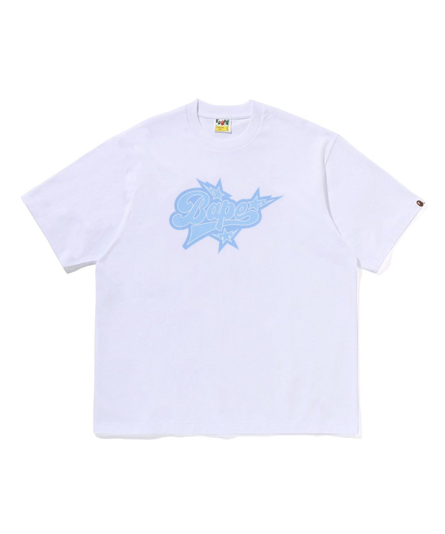【ア ベイシング エイプ/A BATHING APE】のBAPE STA LOGO RELAXED FIT TEE インテリア・キッズ・メンズ・レディースファッション・服の通販 founy(ファウニー) 　ファッション　Fashion　レディースファッション　Fashion for Women　ショート　Short, Short Length　スリーブ　Sleeve, Long Sleeve / Short Sleeve　フロント　Front, Front Design　プリント　Print, Printed Pattern　WHITE|ID: prp329100004981641 ipo3291000000037323426