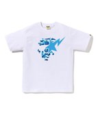 【ア ベイシング エイプ/A BATHING APE】のABC CAMO APE FACE STA TEE 大人の最旬トレンドファッション＆コーディネート founy(ファウニー) ファッション Fashion レディースファッション Fashion for Women インナー Innerwear グラフィック Graphic, Graphic Design ショート Short, Short Length スリーブ Sleeve, Long Sleeve / Short Sleeve プリント Print, Printed Pattern ラバー Rubber, Rubber Sole thumbnail WH×BL|ID: prp329100004981644 ipo3291000000037323443