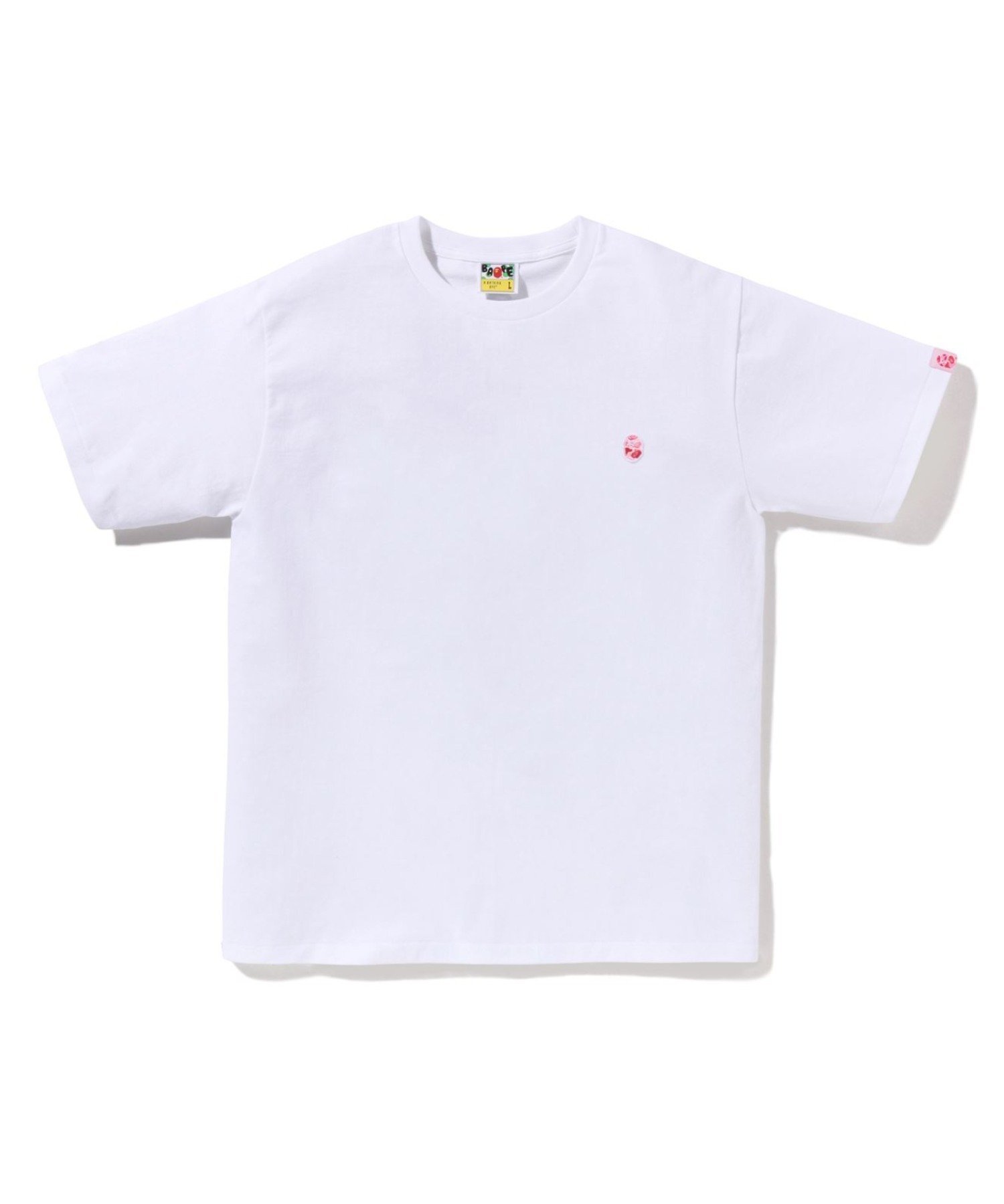 【ア ベイシング エイプ/A BATHING APE】のABC CAMO ONE POINT TEE インテリア・キッズ・メンズ・レディースファッション・服の通販 founy(ファウニー) 　ファッション　Fashion　レディースファッション　Fashion for Women　インナー　Innerwear　ショート　Short, Short Length　スリーブ　Sleeve, Long Sleeve / Short Sleeve　ワンポイント　One Point, Statement Accent　WH×PK|ID: prp329100004981645 ipo3291000000037323448