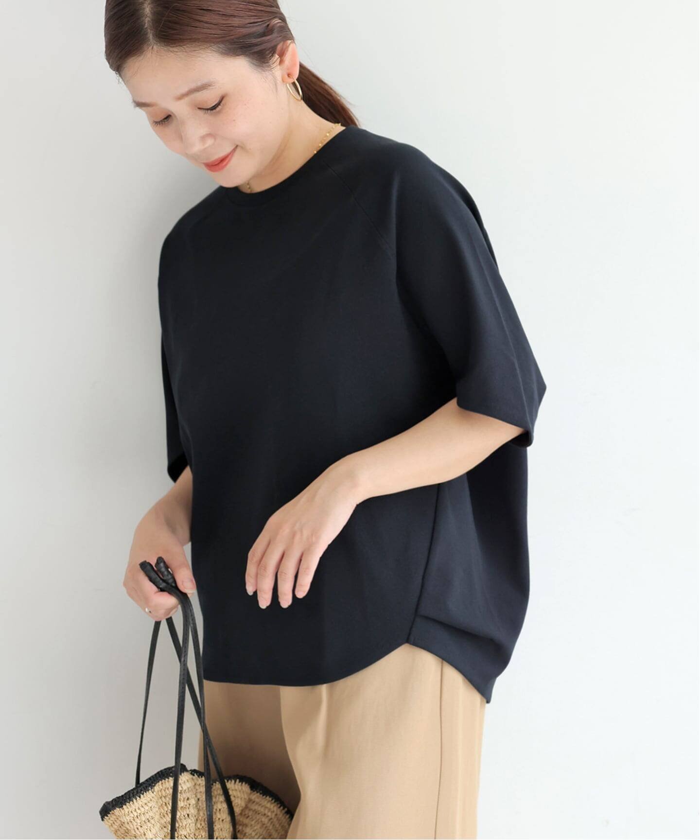 【ジャーナルスタンダード/JOURNAL STANDARD】の《追加2》【接触冷感】クールタッチ ORIGAMI Sleeveプルオーバー インテリア・キッズ・メンズ・レディースファッション・服の通販 founy(ファウニー) 　ファッション　Fashion　レディースファッション　Fashion for Women　トップス・カットソー　Cut & Sew Tops　カジュアルプルオーバー・ニットトップス　Pullovers & Knit Tops / Casual Pullovers　カットソー　Cut and Sewn Top　ブラック|ID: prp329100004981647 ipo3291000000037323454