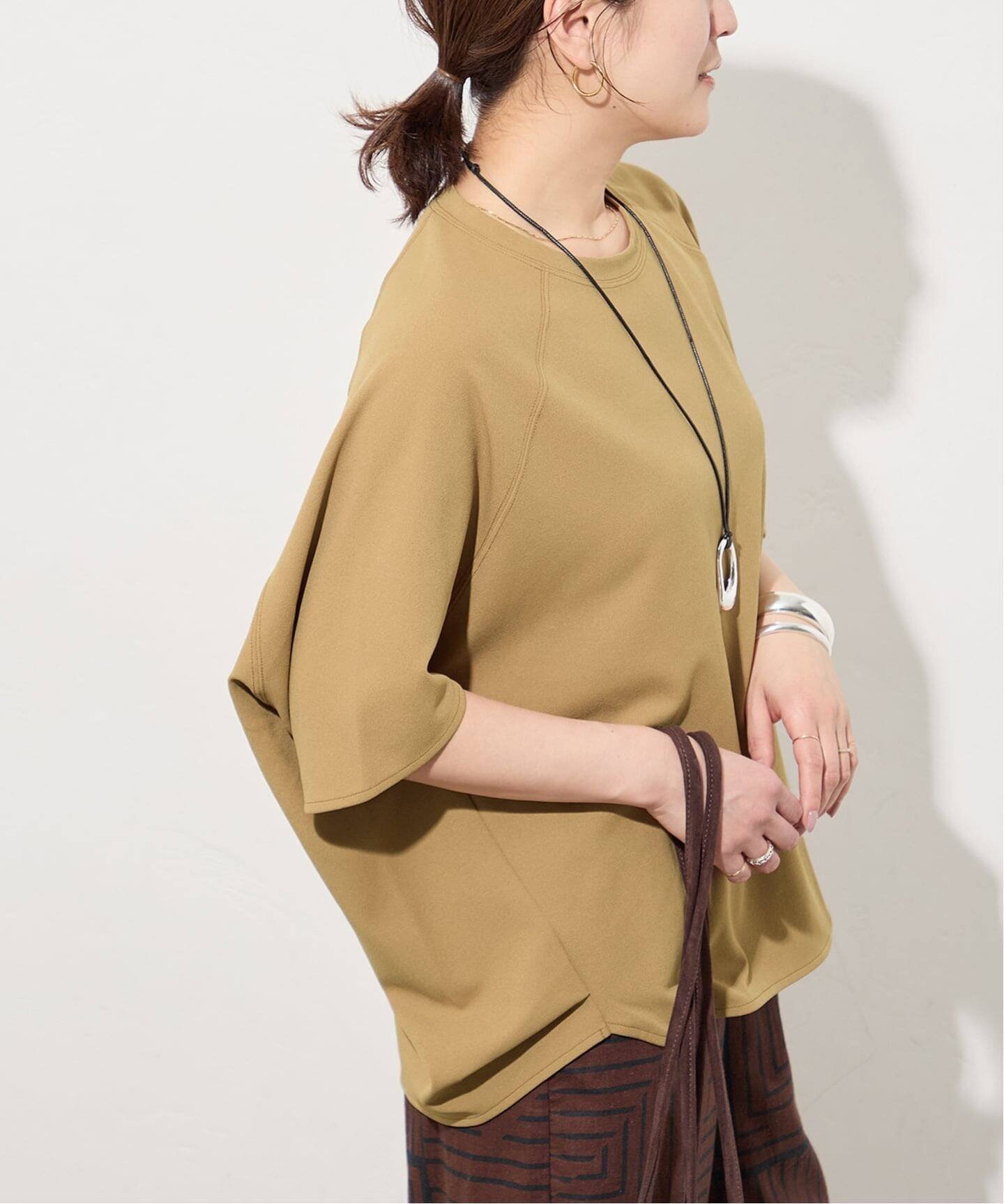 【ジャーナルスタンダード/JOURNAL STANDARD】の《追加2》【接触冷感】クールタッチ ORIGAMI Sleeveプルオーバー インテリア・キッズ・メンズ・レディースファッション・服の通販 founy(ファウニー) 　ファッション　Fashion　レディースファッション　Fashion for Women　トップス・カットソー　Cut & Sew Tops　カジュアルプルオーバー・ニットトップス　Pullovers & Knit Tops / Casual Pullovers　カットソー　Cut and Sewn Top　キャメル A|ID: prp329100004981647 ipo3291000000037323456