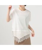【ベイフロー/BAYFLOW】のアシメレースヘム半袖Tシャツ オフ11|ID: prp329100004981648 ipo3291000000037352188