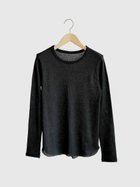 【ヴァン/Vin】のチュールディテールリブカットソー 大人の最旬トレンドファッション＆コーディネート founy(ファウニー) ファッション Fashion レディースファッション Fashion for Women トップス・カットソー Cut & Sew Tops カットソー・ベーシックTシャツ Cut-and-Sewn Tops / Stretch Tees & Basics チュール Tulip, Tulip Motif バランス Balance, Style Balance ベーシック Basic, Essential エレガント 上品 Elegant thumbnail ブラック|ID: prp329100004981653 ipo3291000000037323482
