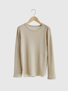 【ヴァン/Vin】のチュールディテールリブカットソー 大人の最旬トレンドファッション＆コーディネート founy(ファウニー) ファッション Fashion レディースファッション Fashion for Women トップス・カットソー Cut & Sew Tops カットソー・ベーシックTシャツ Cut-and-Sewn Tops / Stretch Tees & Basics チュール Tulip, Tulip Motif バランス Balance, Style Balance ベーシック Basic, Essential エレガント 上品 Elegant thumbnail ベージュ|ID: prp329100004981653 ipo3291000000037323483