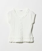 【ビューティ&ユース ユナイテッドアローズ/BEAUTY&YOUTH / UNITED ARROWS】のコットン リブ フリル キャップスリーブ カットソー WHITE|ID: prp329100004981654 ipo3291000000037323486