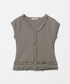 【ビューティ&ユース ユナイテッドアローズ/BEAUTY&YOUTH / UNITED ARROWS】のコットン リブ フリル キャップスリーブ カットソー MOCA|ID: prp329100004981654 ipo3291000000037323487