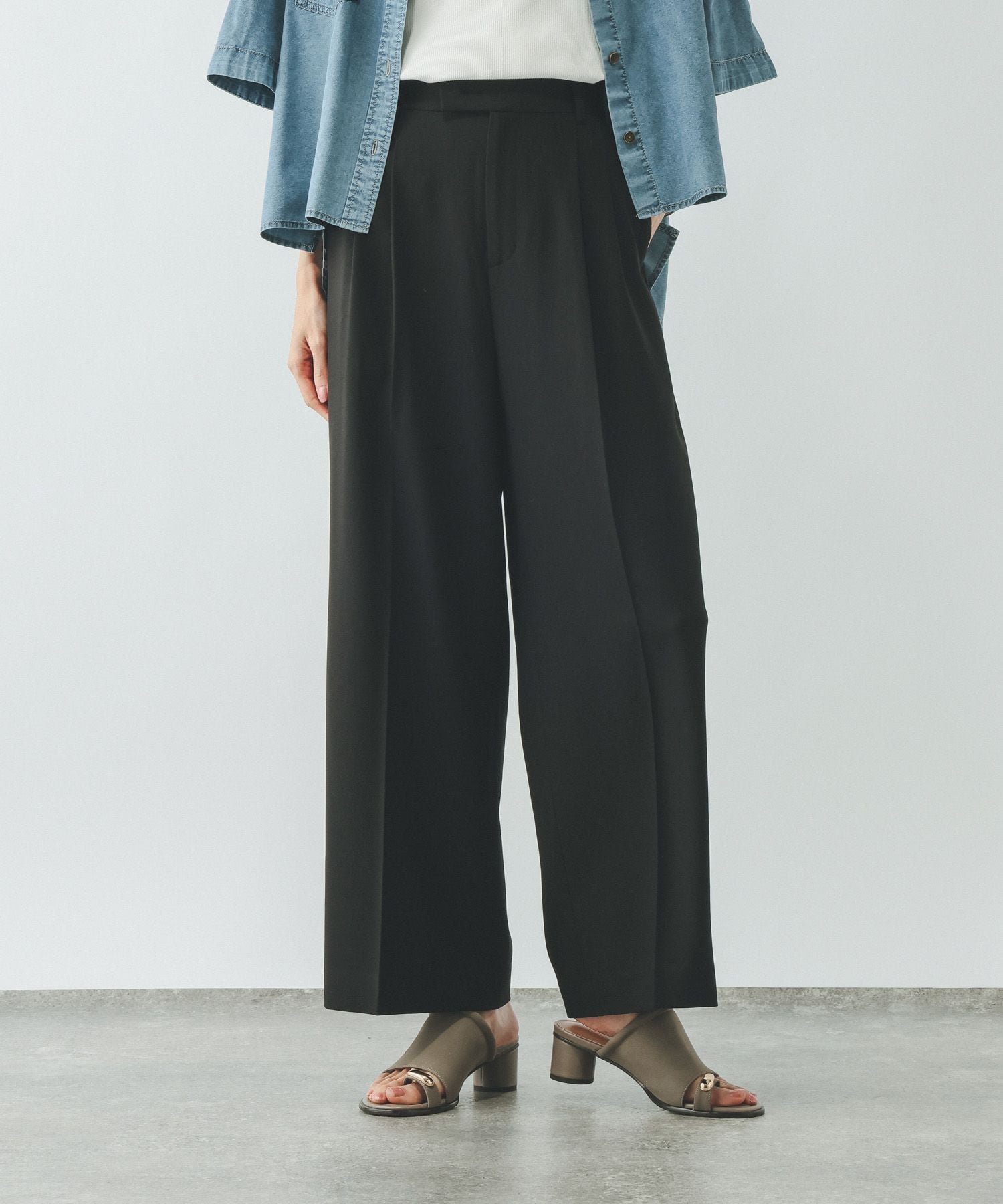 【グローバルワーク/GLOBAL WORK】のお手入れラクラクセットアップ/ワイドパンツ/600997 インテリア・キッズ・メンズ・レディースファッション・服の通販 founy(ファウニー) 　ファッション　Fashion　レディースファッション　Fashion for Women　セットアップ　Matching Sets　レディースパンツ・ボトムス　Pants & Trousers / Bottoms　アクセサリー　Fashion Accessories　インナー　Innerwear　シンプル　Simple, Minimal　ジャケット　Jacket, Outerwear　ストレッチ　Stretch, Stretchy Fabric　ストレート　Straight, Straight Cut　セットアップ　Set-Up, Coordinated Outfit　センター　Center, Center Line　ダブル　Double, Double-Breasted　楽ちん　Easy Fit, Comfortable　ワイド　Wide, Wide Fit　おすすめ　Recommended / Our Picks　ビジネス 仕事 通勤　Business / Work / Commuting　ブラック09|ID: prp329100004981655 ipo3291000000037323490