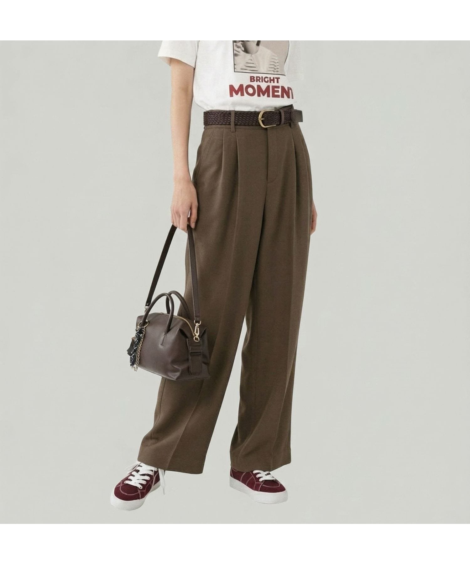 【グローバルワーク/GLOBAL WORK】のお手入れラクラクセットアップ/ワイドパンツ/632905 インテリア・キッズ・メンズ・レディースファッション・服の通販 founy(ファウニー) 　ファッション　Fashion　レディースファッション　Fashion for Women　セットアップ　Matching Sets　レディースパンツ・ボトムス　Pants & Trousers / Bottoms　アクセサリー　Fashion Accessories　インナー　Innerwear　ヴィンテージ　Vintage Style　カットソー　Cut and Sewn Top　シンプル　Simple, Minimal　ジャケット　Jacket, Outerwear　ストレッチ　Stretch, Stretchy Fabric　スラックス　Slacks, Dress Pants　セットアップ　Set-Up, Coordinated Outfit　センター　Center, Center Line　別注　Limited Edition, Custom Order　半袖　Short Sleeve, Half Sleeve　マニッシュ　Mannish, Boyish　リラックス　Relax, Relaxed Fit　楽ちん　Easy Fit, Comfortable　ワイド　Wide, Wide Fit　おすすめ　Recommended / Our Picks　ビジネス 仕事 通勤　Business / Work / Commuting　ブラウン58|ID: prp329100004981656 ipo3291000000037323498