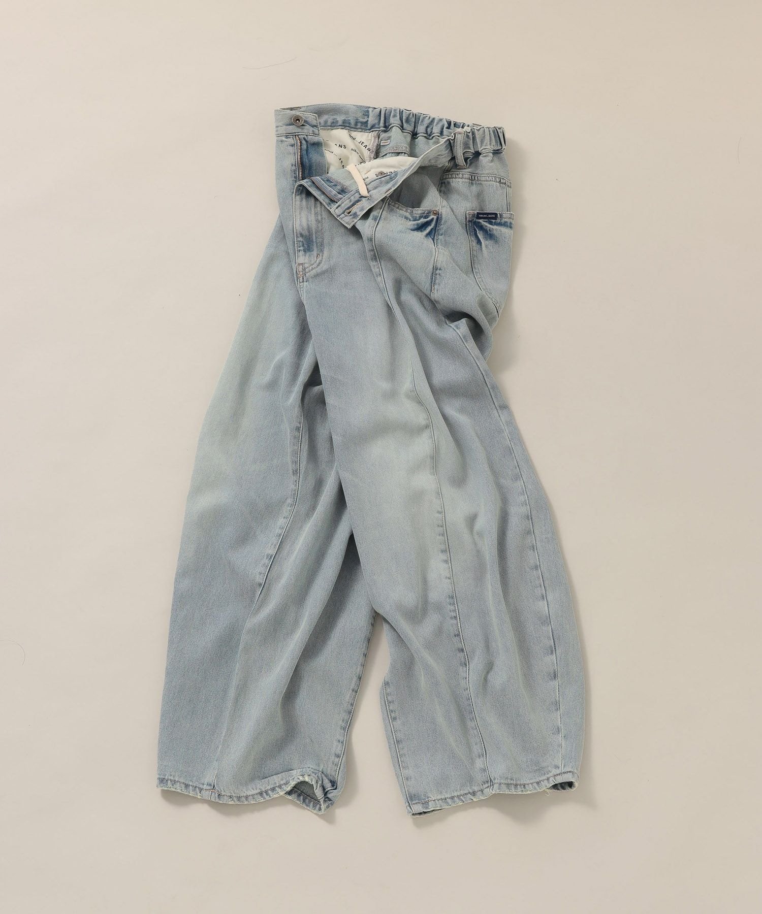 【ニコアンド/niko and】のNKJ 2026SS 3Dドロップデニムパンツ インテリア・キッズ・メンズ・レディースファッション・服の通販 founy(ファウニー) 　ファッション　Fashion　レディースファッション　Fashion for Women　パンツ　Pants & Trousers　デニムパンツ・ジーンズ・美脚デニム　Denim Jeans & Pants　春　Spring　コレクション　Collection, Seasonal Line　今季　This Season, Current Season　デニム　Denim, Jeans Material　バランス　Balance, Style Balance　ベスト　Vest, Waistcoat　ポケット　Pocket, Pocket Detail　ワイド　Wide, Wide Fit　ワーク　Workwear, Utility Style　おすすめ　Recommended / Our Picks　2026年　2026　2026春夏・S/S　Spring/Summer 2026 SS26　ベージュインディゴ|ID: prp329100004981658 ipo3291000000037323513