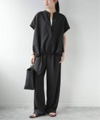 【ジャーナルスタンダード レリューム/JOURNAL STANDARD relume】の《WEB限定 》 2点セット タンブラーバンドカラーセットアップ 大人の最旬トレンドファッション＆コーディネート founy(ファウニー) ファッション Fashion レディースファッション Fashion for Women セットアップ Matching Sets 2026年 2026 2026春夏・S/S Spring/Summer 2026 SS26 シンプル Simple, Minimal セットアップ Set-Up, Coordinated Outfit ドローコード Drawcord, Drawstring Cord フロント Front, Front Design エレガント 上品 Elegant 夏 Summer thumbnail ブラック|ID: prp329100004981665 ipo3291000000037323555