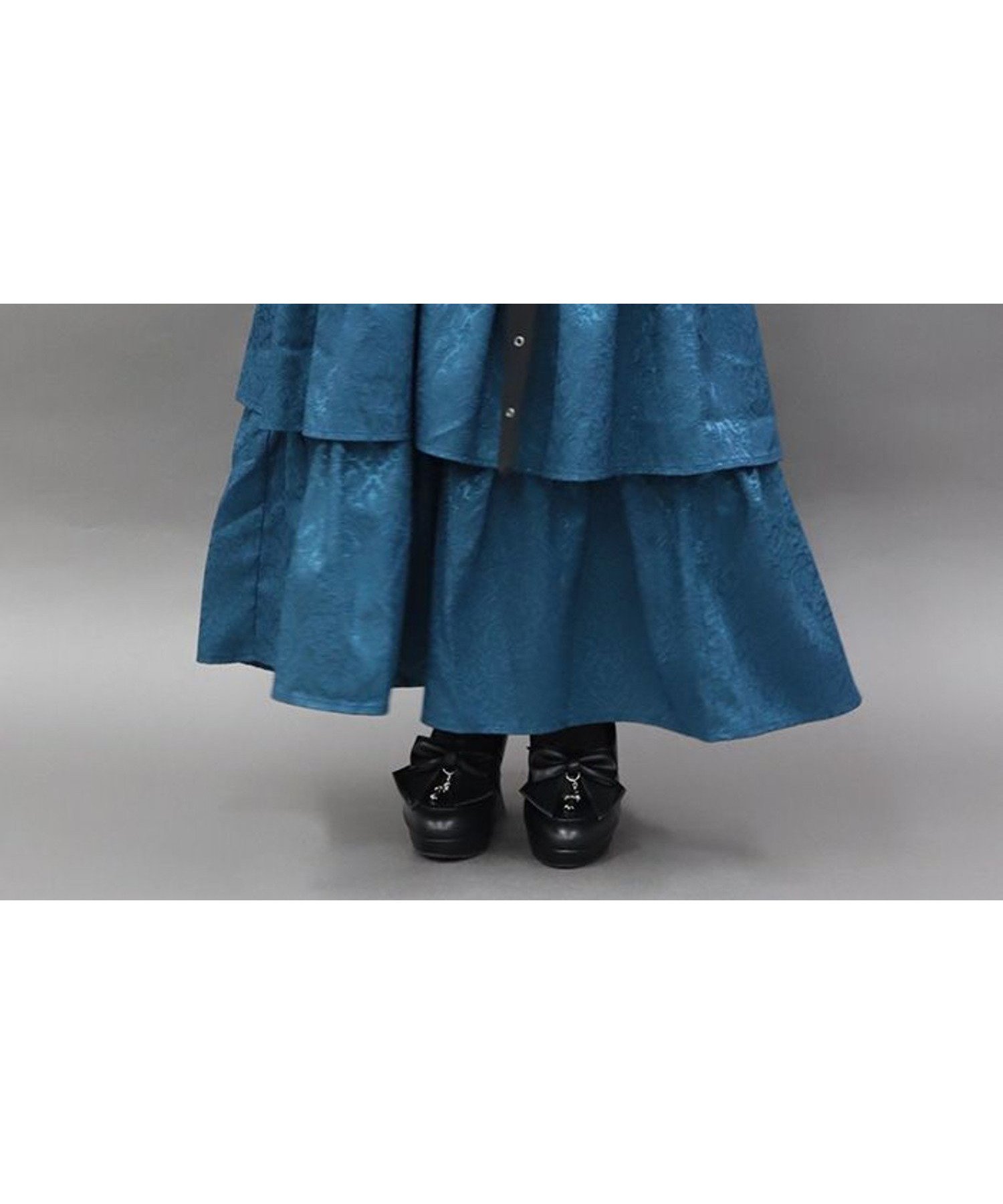 【アクシーズファム/axes femme】のコルセットデザインフリルスカート インテリア・キッズ・メンズ・レディースファッション・服の通販 founy(ファウニー) 　ファッション　Fashion　レディースファッション　Fashion for Women　スカート　Skirts　おすすめ　Recommended / Our Picks　クラシカル　Classical, Vintage-Inspired　コルセット　Corset, Bustier　コレクション　Collection, Seasonal Line　ティアード　Tiered, Tiered Style　フリル　Frill, Ruffle　フロント　Front, Front Design　レース　Lace, Lace Fabric　半袖　Short Sleeve, Half Sleeve　ブルーグリーン|ID: prp329100004981676 ipo3291000000037323643