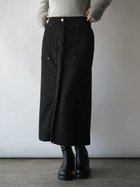 【ラシュッド/LASUD】のフェイクスエードタイトスカート 大人の最旬トレンドファッション＆コーディネート founy(ファウニー) ファッション Fashion レディースファッション Fashion for Women スカート Skirts おすすめ Recommended / Our Picks ジャケット Jacket, Outerwear スリット Slit, Slit Detail タイトスカート Pencil Skirt, Tight Skirt ビッグ Big, Oversized フロント Front, Front Design エレガント 上品 Elegant thumbnail ブラック|ID: prp329100004981679 ipo3291000000037323654