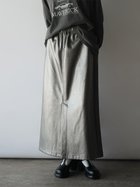 【ラシュッド/LASUD】のフロントスリットドッキングスカート 大人の最旬トレンドファッション＆コーディネート founy(ファウニー) ファッション Fashion レディースファッション Fashion for Women スカート Skirts スリット Slit, Slit Detail ドッキング Docking, Mixed Material フェイクレザー Faux Leather, PU Leather フロント Front, Front Design ポケット Pocket, Pocket Detail thumbnail シルバー|ID: prp329100004981680 ipo3291000000037323659