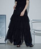 【ページボーイ/PAGEBOY】のチュールフリルスカート 大人の最旬トレンドファッション＆コーディネート founy(ファウニー) ファッション Fashion レディースファッション Fashion for Women スカート Skirts カッティング Cutting Detail コンパクト Compact, Small Size チュール Tulip, Tulip Motif デニム Denim, Jeans Material フリル Frill, Ruffle ルーズ Loose, Oversized thumbnail ブラック09|ID: prp329100004981689 ipo3291000000037323685