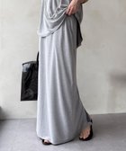 【ドゥドゥ/DouDou】の【セットアップ可能】ソフトIラインスカート 大人の最旬トレンドファッション＆コーディネート founy(ファウニー) ファッション Fashion レディースファッション Fashion for Women セットアップ Matching Sets スカート・ミニ/ミディ/マキシ Skirts / Mini, Midi & Maxi Skirts スマート Smart, Elegant セットアップ Set-Up, Coordinated Outfit プリント Print, Printed Pattern S/S・春夏 SS, Spring/Summer, Warm Season 再入荷 Restock / Back in Stock おすすめ Recommended / Our Picks 夏 Summer 2026年 2026 2026春夏・S/S Spring/Summer 2026 SS26 thumbnail ライトグレー|ID: prp329100004981702 ipo3291000000037323737