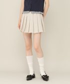 【ヘザー/Heather】のベルト付きアソートプリーツミニスカート 【新色】アイボリーツイード|ID: prp329100004981703 ipo3291000000037323741