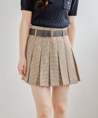 【ヘザー/Heather】のベルト付きアソートプリーツミニスカート 【新色】ベージュチェック|ID: prp329100004981703 ipo3291000000037323746