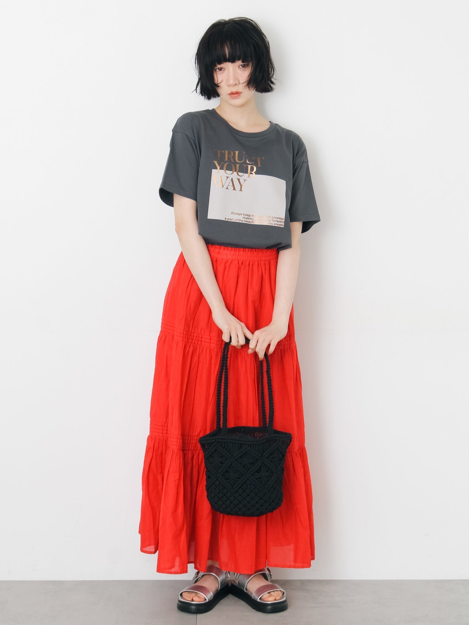 【サマンサモスモス/Samansa Mos2】のインドボイルギャザースカート インテリア・キッズ・メンズ・レディースファッション・服の通販 founy(ファウニー) 　ファッション　Fashion　レディースファッション　Fashion for Women　スカート　Skirts　おすすめ　Recommended / Our Picks　インド　Indian Textile　ギャザー　Gathered, Ruffled　コンパクト　Compact, Small Size　バランス　Balance, Style Balance　リラックス　Relax, Relaxed Fit　レッド|ID: prp329100004981708 ipo3291000000037323763