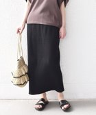 【シップス/SHIPS】のSHIPS Colors 手洗い可能・UVケア テレコ タイトスカート 大人の最旬トレンドファッション＆コーディネート founy(ファウニー) ファッション Fashion レディースファッション Fashion for Women スカート Skirts オレンジ Orange カットソー Cut and Sewn Top サンダル Sandals, Summer Shoes シンプル Simple, Minimal スニーカー Sneakers, Trainers スリット Slit, Slit Detail タイトスカート Pencil Skirt, Tight Skirt テレコ Ribbed, Rib Stitch メンズ Men's, Menswear リラックス Relax, Relaxed Fit アウトレット Outlet / Clearance エレガント 上品 Elegant ビジネス 仕事 通勤 Business / Work / Commuting thumbnail ブラック|ID: prp329100004981722 ipo3291000000037323843