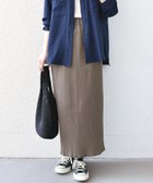 【シップス/SHIPS】のSHIPS Colors 手洗い可能・UVケア テレコ タイトスカート 大人の最旬トレンドファッション＆コーディネート founy(ファウニー) ファッション Fashion レディースファッション Fashion for Women スカート Skirts オレンジ Orange カットソー Cut and Sewn Top サンダル Sandals, Summer Shoes シンプル Simple, Minimal スニーカー Sneakers, Trainers スリット Slit, Slit Detail タイトスカート Pencil Skirt, Tight Skirt テレコ Ribbed, Rib Stitch メンズ Men's, Menswear リラックス Relax, Relaxed Fit アウトレット Outlet / Clearance エレガント 上品 Elegant ビジネス 仕事 通勤 Business / Work / Commuting thumbnail ダークブラウン|ID: prp329100004981722 ipo3291000000037323845