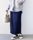 【シップス/SHIPS】のSHIPS Colors 手洗い可能・UVケア テレコ タイトスカート 大人の最旬トレンドファッション＆コーディネート founy(ファウニー) ファッション Fashion レディースファッション Fashion for Women スカート Skirts オレンジ Orange カットソー Cut and Sewn Top サンダル Sandals, Summer Shoes シンプル Simple, Minimal スニーカー Sneakers, Trainers スリット Slit, Slit Detail タイトスカート Pencil Skirt, Tight Skirt テレコ Ribbed, Rib Stitch メンズ Men's, Menswear リラックス Relax, Relaxed Fit アウトレット Outlet / Clearance エレガント 上品 Elegant ビジネス 仕事 通勤 Business / Work / Commuting thumbnail ネイビー|ID: prp329100004981722 ipo3291000000037323849