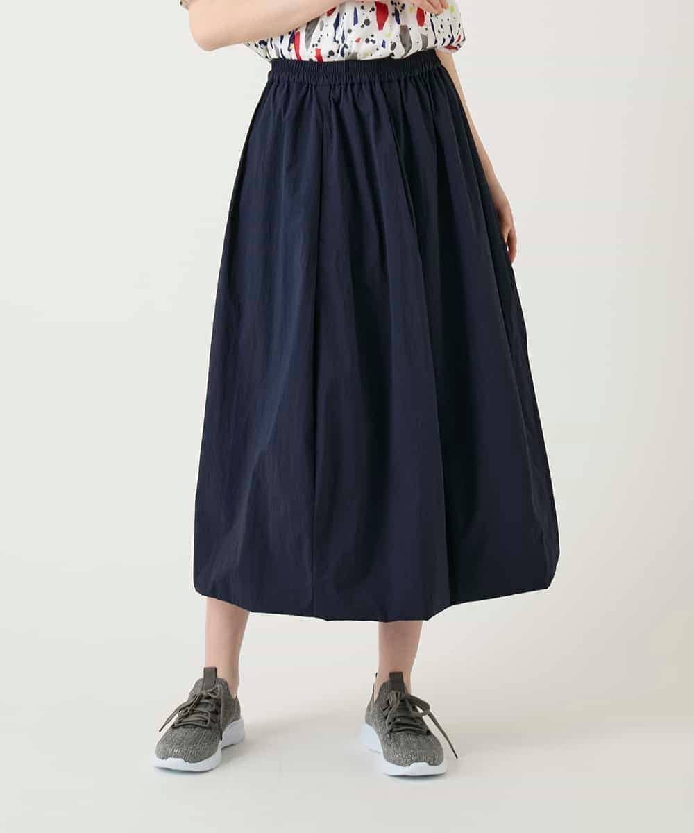 【ヒロコビス/HIROKO BIS】のカーブタックバルーンスカート インテリア・キッズ・メンズ・レディースファッション・服の通販 founy(ファウニー) 　ファッション　Fashion　レディースファッション　Fashion for Women　スカート　Skirts　おすすめ　Recommended / Our Picks　エレガント 上品　Elegant　ストレッチ　Stretch, Stretchy Fabric　バルーン　Balloon, Balloon Silhouette　冬　Winter / This Winter　夏　Summer　春　Spring　秋　Autumn　ネイビー|ID: prp329100004981726 ipo3291000000037323862
