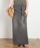 【エーピーストゥディオ/AP STUDIO】の【LOW CLASSIC/ロウ・クラシック】BELTED HIGH WAIST DENIM SKIR グレー|ID: prp329100004981727 ipo3291000000037323864