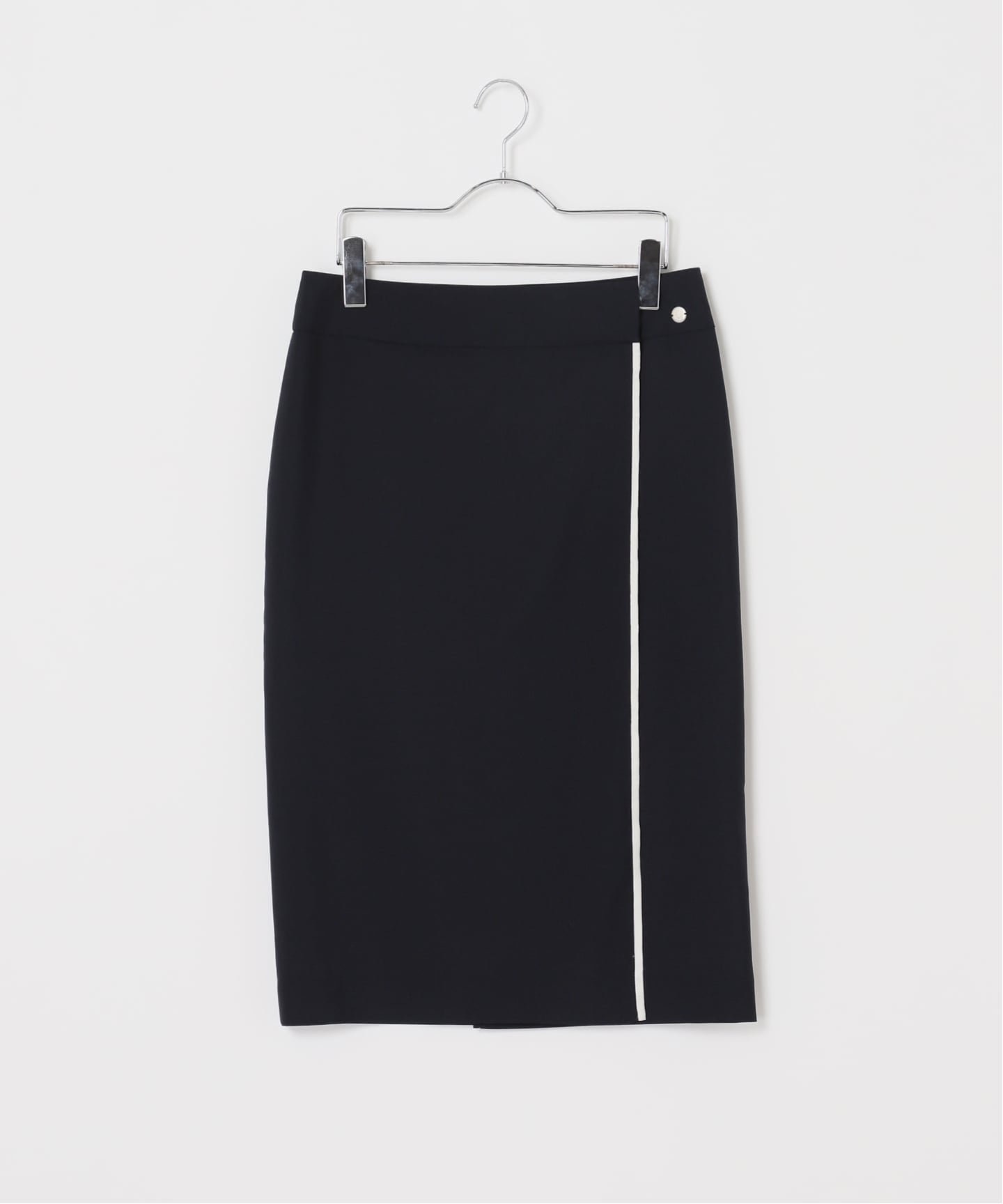 【スピック&スパン/Spick & Span】のWrap-around Skirt / ラップスカート インテリア・キッズ・メンズ・レディースファッション・服の通販 founy(ファウニー) 　ファッション　Fashion　レディースファッション　Fashion for Women　スカート　Skirts　2026年　2026　2026春夏・S/S　Spring/Summer 2026 SS26　おすすめ　Recommended / Our Picks　ウォッシャブル　Machine Washable　シンプル　Simple, Minimal　ストレッチ　Stretch, Stretchy Fabric　セットアップ　Set-Up, Coordinated Outfit　バランス　Balance, Style Balance　ラップ　Wrap, Wrap Design　ネイビー|ID: prp329100004981728 ipo3291000000037323867