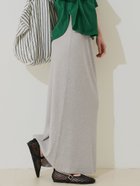 【コカ/COCA】のカットリブIラインスカート 大人の最旬トレンドファッション＆コーディネート founy(ファウニー) ファッション Fashion レディースファッション Fashion for Women スカート Skirts 春 Spring カットソー Cut and Sewn Top サンダル Sandals, Summer Shoes シンプル Simple, Minimal ストレッチ Stretch, Stretchy Fabric スニーカー Sneakers, Trainers スリット Slit, Slit Detail ポケット Pocket, Pocket Detail マキシ Maxi, Full Length 無地 Plain, Solid Color ロング Long, Long-Length 夏 Summer 2026年 2026 2026春夏・S/S Spring/Summer 2026 SS26 thumbnail Lt.gray|ID: prp329100004981735 ipo3291000000037323910