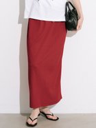 【コカ/COCA】のカットリブIラインスカート 大人の最旬トレンドファッション＆コーディネート founy(ファウニー) ファッション Fashion レディースファッション Fashion for Women スカート Skirts 春 Spring カットソー Cut and Sewn Top サンダル Sandals, Summer Shoes シンプル Simple, Minimal ストレッチ Stretch, Stretchy Fabric スニーカー Sneakers, Trainers スリット Slit, Slit Detail ポケット Pocket, Pocket Detail マキシ Maxi, Full Length 無地 Plain, Solid Color ロング Long, Long-Length 夏 Summer 2026年 2026 2026春夏・S/S Spring/Summer 2026 SS26 thumbnail Red|ID: prp329100004981735 ipo3291000000037323913