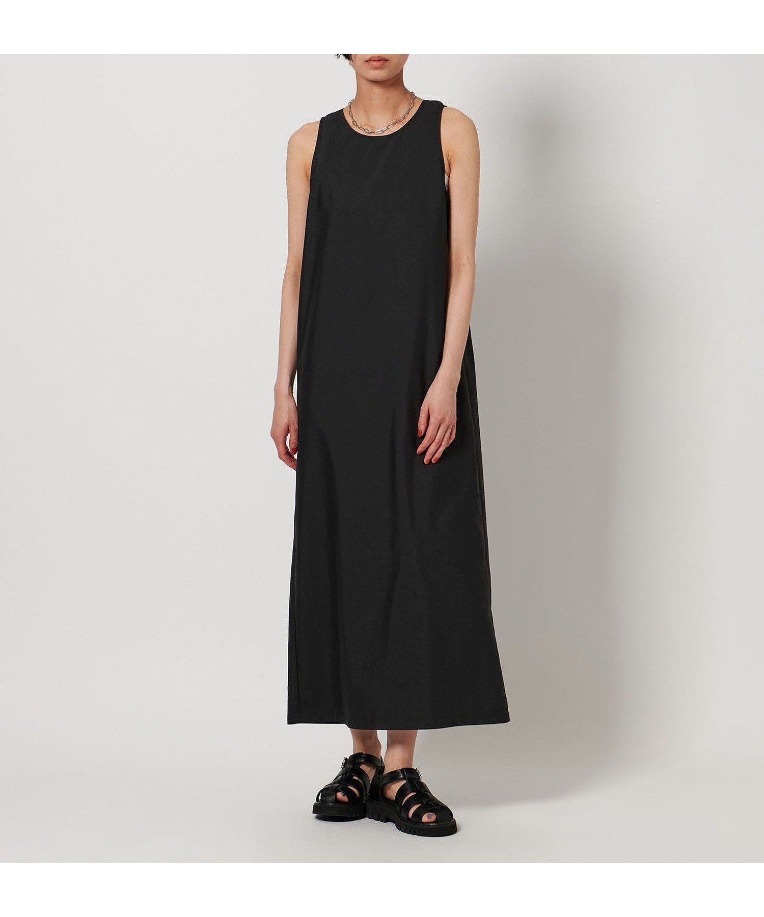 【ユナイテッドアローズ/UNITED ARROWS】のCITEN バックギャザーノースリーブワンピースブラック インテリア・キッズ・メンズ・レディースファッション・服の通販 founy(ファウニー) 　ファッション　Fashion　レディースファッション　Fashion for Women　ワンピース　Dresses　インナー　Innerwear　ギャザー　Gathered, Ruffled　コンパクト　Compact, Small Size　デニム　Denim, Jeans Material　フィット　Fit, Slim Fit　A/W・秋冬　Autumn/Winter　アウトレット　Outlet / Clearance　おすすめ　Recommended / Our Picks　エレガント 上品　Elegant　BLACK|ID: prp329100004981761 ipo3291000000037323992