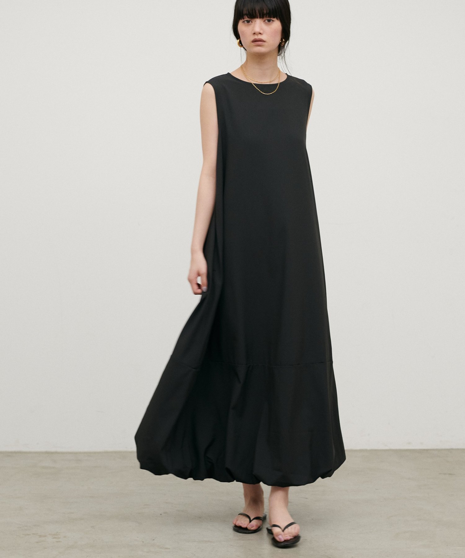 【ラルタ/LARUTA】のノースリーブバルーンワンピース インテリア・キッズ・メンズ・レディースファッション・服の通販 founy(ファウニー) 　ファッション　Fashion　レディースファッション　Fashion for Women　ワンピース　Dresses　サンダル　Sandals, Summer Shoes　シューズ　Shoes, Footwear　シンプル　Simple, Minimal　ジャケット　Jacket, Outerwear　スニーカー　Sneakers, Trainers　デニム　Denim, Jeans Material　ノースリーブ　Sleeveless, No-Sleeve　フラット　Flat, Flat Shoes　リラックス　Relax, Relaxed Fit　レース　Lace, Lace Fabric　再入荷　Restock / Back in Stock　2026年　2026　2026春夏・S/S　Spring/Summer 2026 SS26　ブラック|ID: prp329100004981763 ipo3291000000037323999