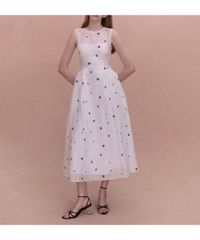 【エイミーイストワール/eimy istoire】のGYPSOPHILE DRESS 大人の最旬トレンドファッション＆コーディネート founy(ファウニー) ファッション Fashion レディースファッション Fashion for Women ワンピース Dresses フォーマル・パーティードレス・結婚式用ドレス Elegant & Casual Dresses オーガンジー Organza Fabric 春 Spring カーディガン Cardigan, Knitwear クラシカル Classical, Vintage-Inspired サンダル Sandals, Summer Shoes シンプル Simple, Minimal デコルテ Décolleté, Neckline ドレス Dress, One-Piece ノースリーブ Sleeveless, No-Sleeve フレア Flare, Flared ロング Long, Long-Length S/S・春夏 SS, Spring/Summer, Warm Season 再入荷 Restock / Back in Stock 夏 Summer |ID:prp329100004981782
