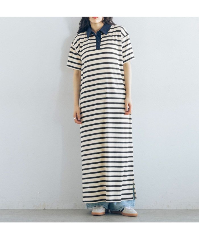 【レイジブルー/RAGEBLUE】のワッフルボーダーワンピース インテリア・キッズ・メンズ・レディースファッション・服の通販 founy(ファウニー) https://founy.com/ ファッション Fashion レディースファッション Fashion for Women ワンピース Dresses おすすめ Recommended / Our Picks キャップ Cap, Baseball Cap シンプル Simple, Minimal スニーカー Sneakers, Trainers スリット Slit, Slit Detail デニム Denim, Jeans Material ベーシック Basic, Essential ボーダー Border, Stripe ポロシャツ Polo Shirt, Collared Tee ポーチ Pouch, Small Case ワッフル Waffle, Waffle Knit |ID: prp329100004981784 ipo3291000000037324074