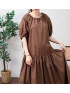 【ヴァン/Vin】のバックリボンティアードワンピース 大人の最旬トレンドファッション＆コーディネート founy(ファウニー) ファッション Fashion レディースファッション Fashion for Women ワンピース Dresses サンダル Sandals, Summer Shoes 定番 Standard, Basic Item フラット Flat, Flat Shoes リボン Ribbon, Bow ロング Long, Long-Length おすすめ Recommended / Our Picks 夏 Summer エレガント 上品 Elegant thumbnail ココア|ID: prp329100004981789 ipo3291000000037324090