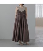 【アパートバイローリーズ/apart by lowrys】の【WEB限定】2WAYシャーリングキャミワンピース 大人の最旬トレンドファッション＆コーディネート founy(ファウニー) ファッション Fashion レディースファッション Fashion for Women ワンピース Dresses キャミソールワンピース Camisole Dresses おすすめ Recommended / Our Picks インナー Innerwear カットソー Cut and Sewn Top カーディガン Cardigan, Knitwear キャミソール Camisole, Spaghetti Strap Top キャミワンピース Cami Dress, Slip Dress シアー Sheer, See-Through シャーリング Shirring, Ruched ジャケット Jacket, Outerwear スクエア Square, Square Shape タンク Tank Top, Sleeveless Top ロング Long, Long-Length 切替 Switching, Contrast Panel 春 Spring 秋 Autumn thumbnail ブラウン|ID: prp329100004981797 ipo3291000000037324116